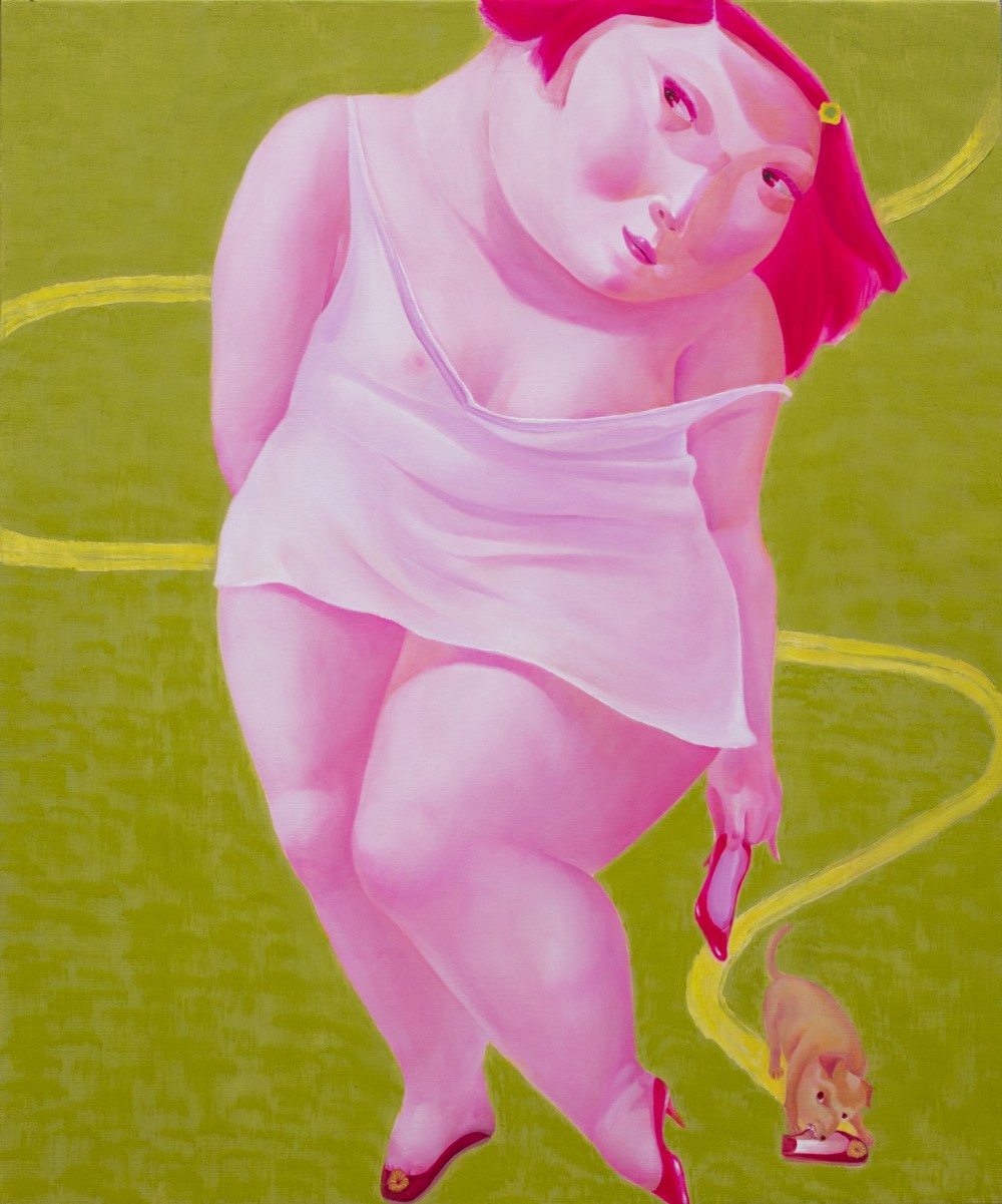<새 구두>, 60.6x72.7cm, oil on canvas, 2020