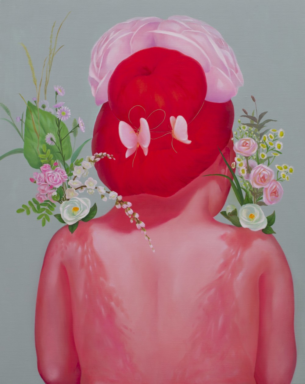<I am beautiful>, 90.9x72.7cm, oil on canvas, 2018