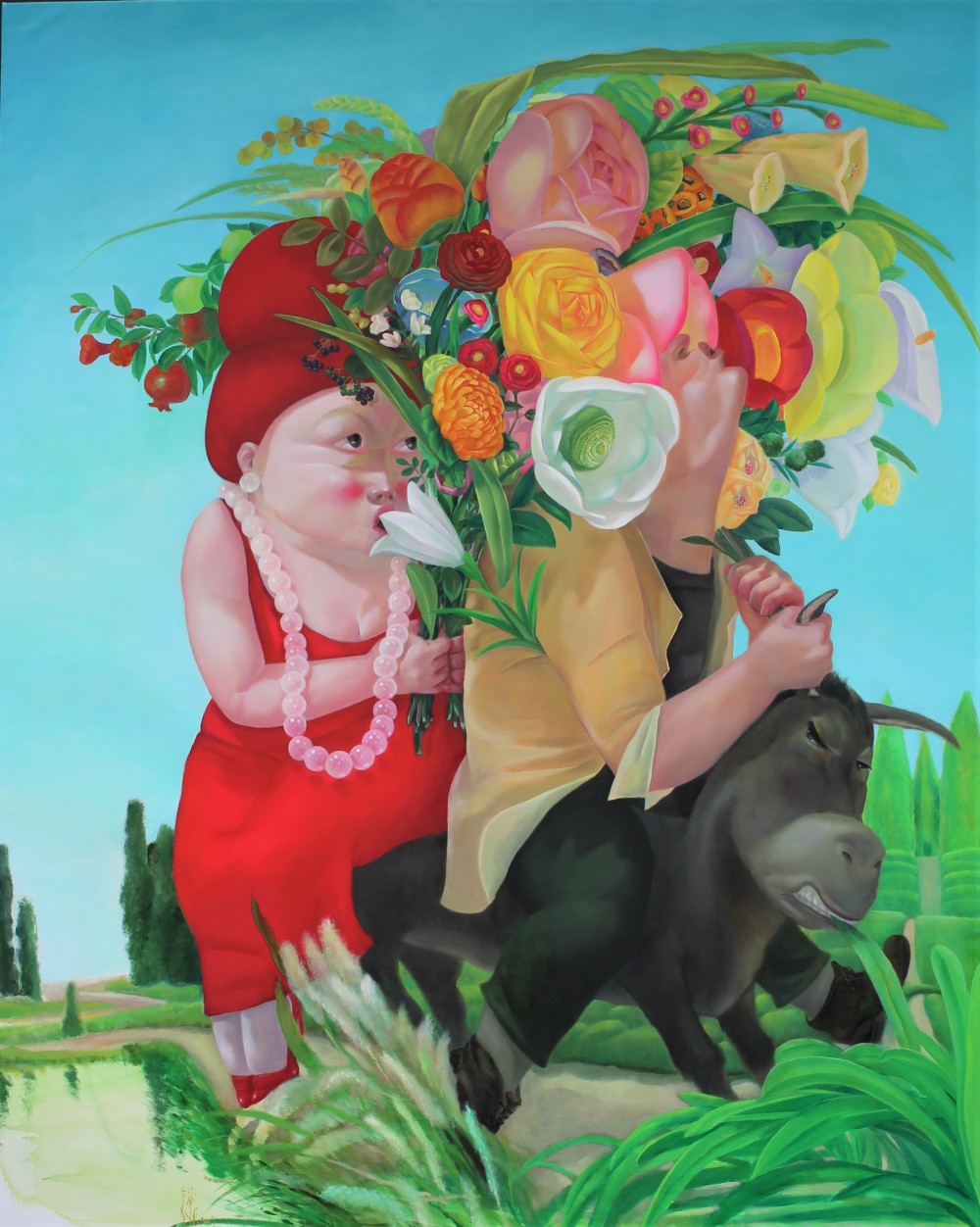 <그녀의 정원-가자>, 130.3x162.2cm, oil on canvas, 2021
