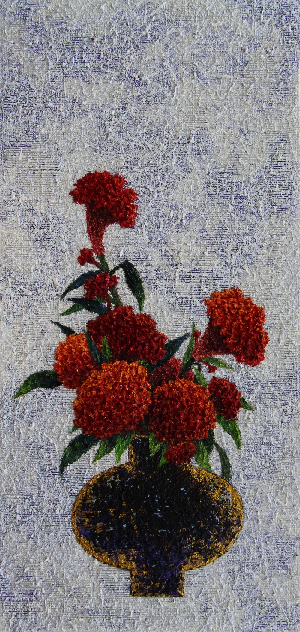 cockscomb-행복이야기2,125x65cm, oil on canvas, 2017