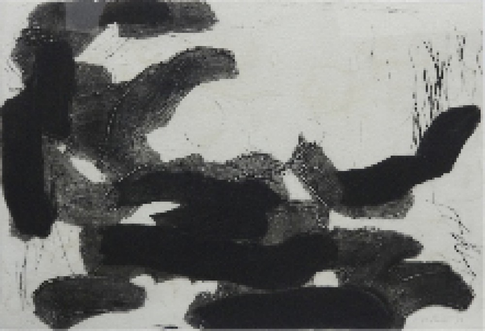 이우환, 1989, 섬으로부터3, 동판화, 52×76cm