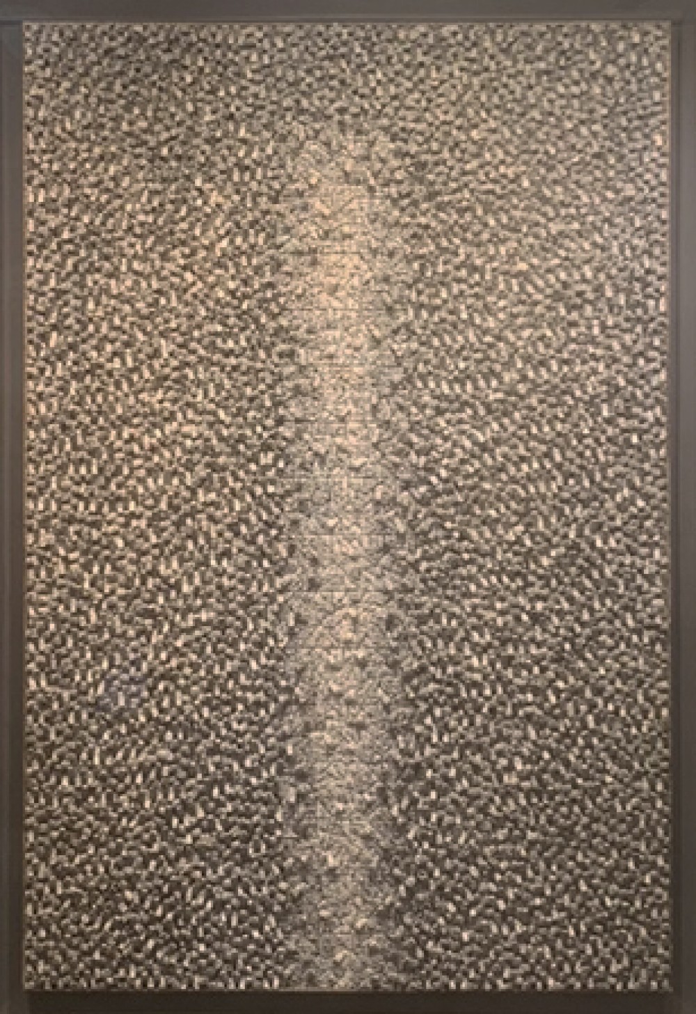 전광영, 집합의 소리,1998, 98-M27, Mixed media with Korean Mulberry paper,146.5 x 98cm